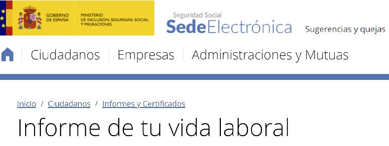 Pedir Vida Laboral