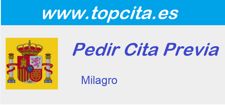 Cita Previa Extranjeria  Milagro