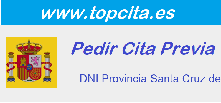 Cita Previa DNI  Santa Cruz de Tenerife